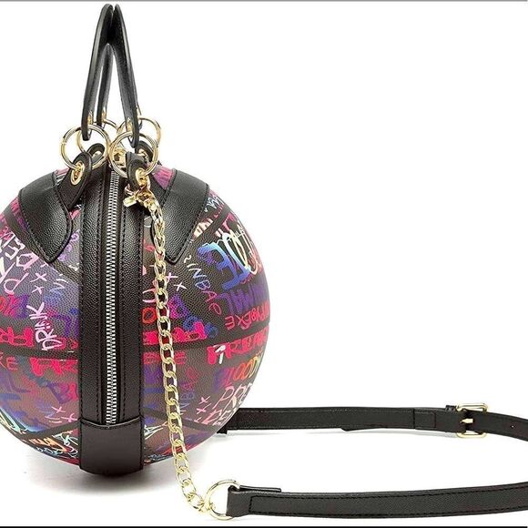 ⭐️HP⭐️ Graffiti Basketball Shape Clutch Model 1 - Picture 12 of 16